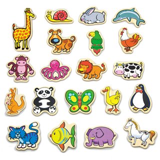 Magnetic Animals - 20 pieces